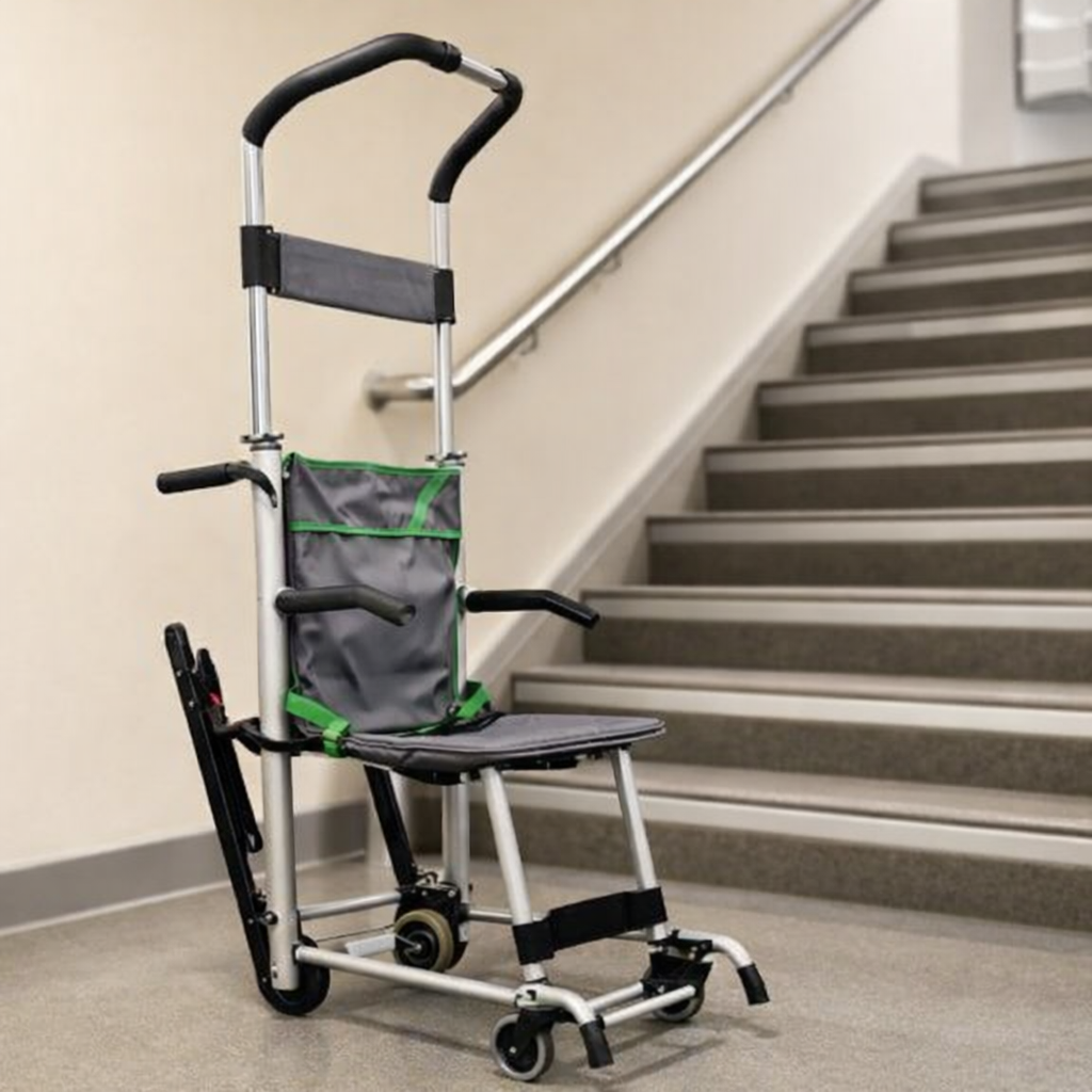 Evacuation Chair – Black – 180kg Capacity – Stair Use