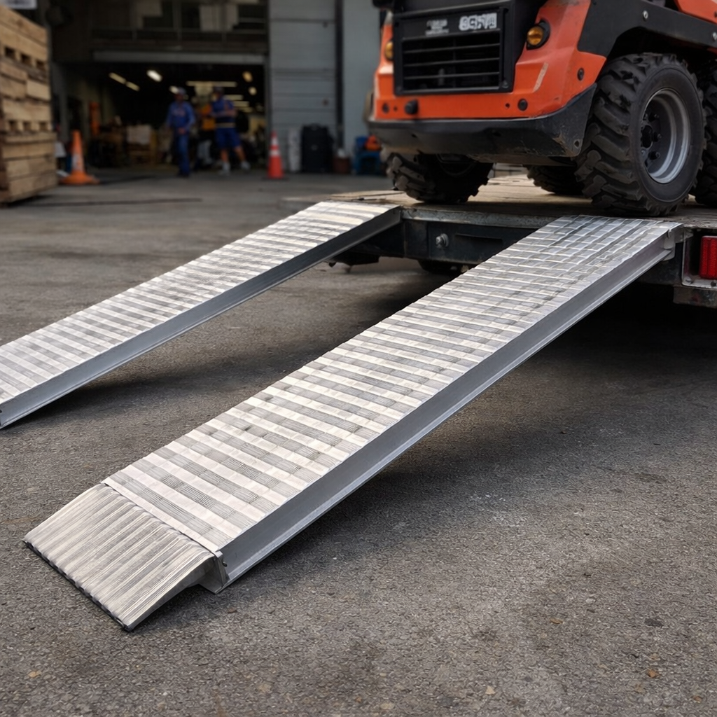 Aluminium Loading Ramps – 2000mm x 390mm – 21500kg Capacity – Industrial Use