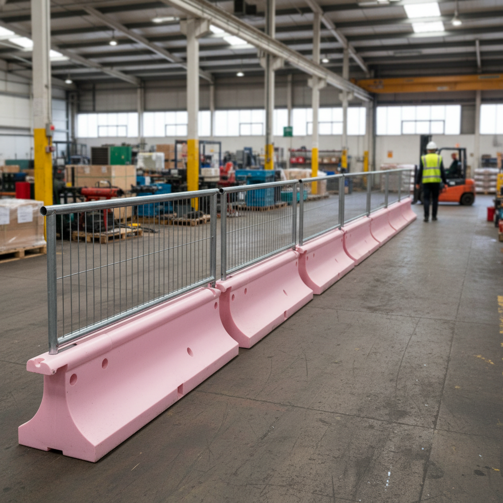 Premium Heavy Duty Pedestrian Mesh Top Barrier - Crash Tested Road Safety Solution | Barriers Co