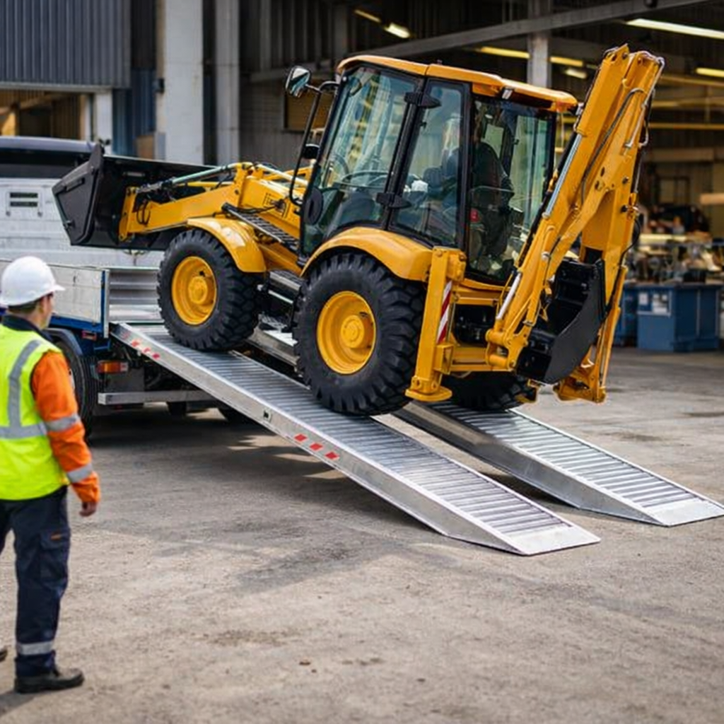 Aluminium Loading Ramps – 4500x580mm – 8500kg Capacity – Industrial