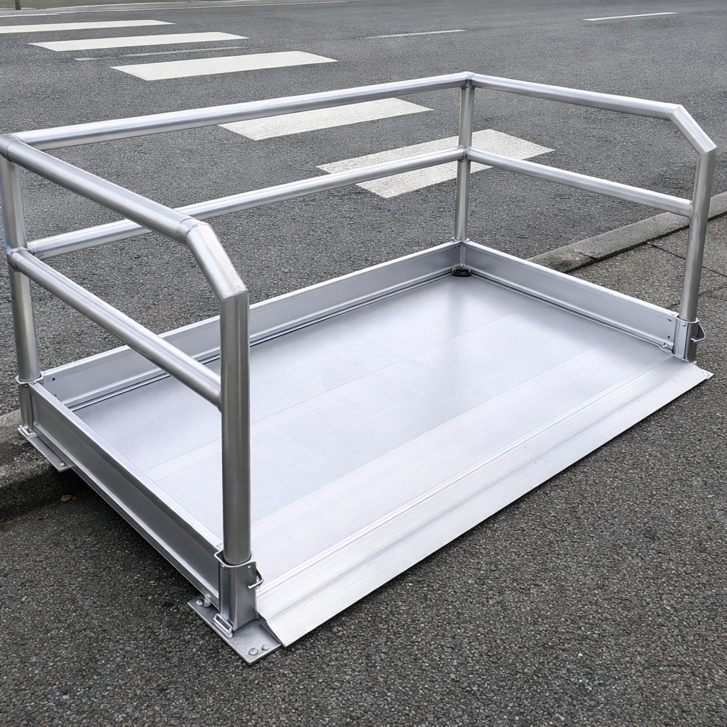 Pedestrian Ramps – 990mm Long – Handrails, 400kg Capacity – Public Use