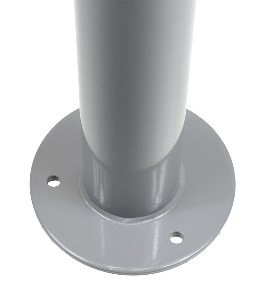 76mm Grey Fixed Security Bollard – Heavy-Duty Bolt Down Design