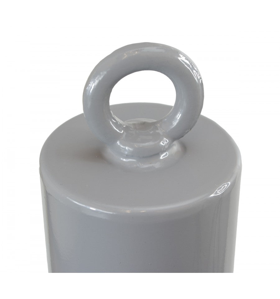 76mm Grey Fixed Security Bollard – Heavy-Duty Bolt Down Design