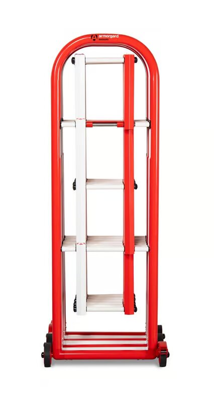 Wardiron InstaGate IG4 – 4 ft Collapsible Safety Barrier • High-Visibility Red/White • Lightweight & Expandable