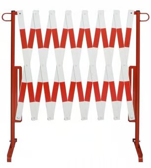 Heavy-Duty Extendable Trellis Safety Barrier – Expands to 4 m, Red & White
