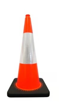 50cm Flexible Road Safety Cone – Virtually Unbreakable, High-Visibility & Recyclable