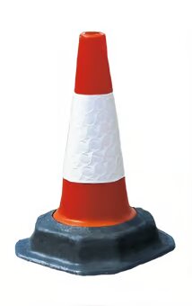 Traffic-Line 460 mm Safety Cone – High-Visibility D2 Reflective Sleeve • Eco-Friendly Recycled Base