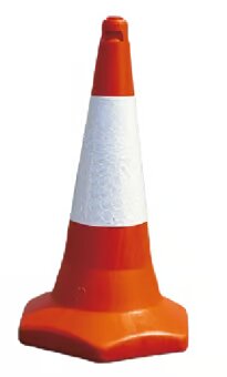 TC3 750 mm Traffic Cone – D2 Reflective Sleeve & Sand-Filled Base for Ultimate Stability