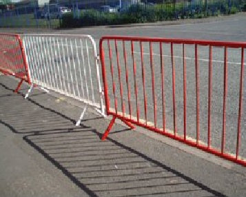 2.3m Galvanized Steel TempPed™ Crowd Control Barrier – Durable, Safe & Easy Link System
