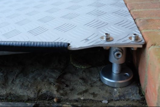 Adjustable Threshold Bridge Ramp – Portable Aluminum Transition Ramp for Vehicles, Wheelchairs & Scooters