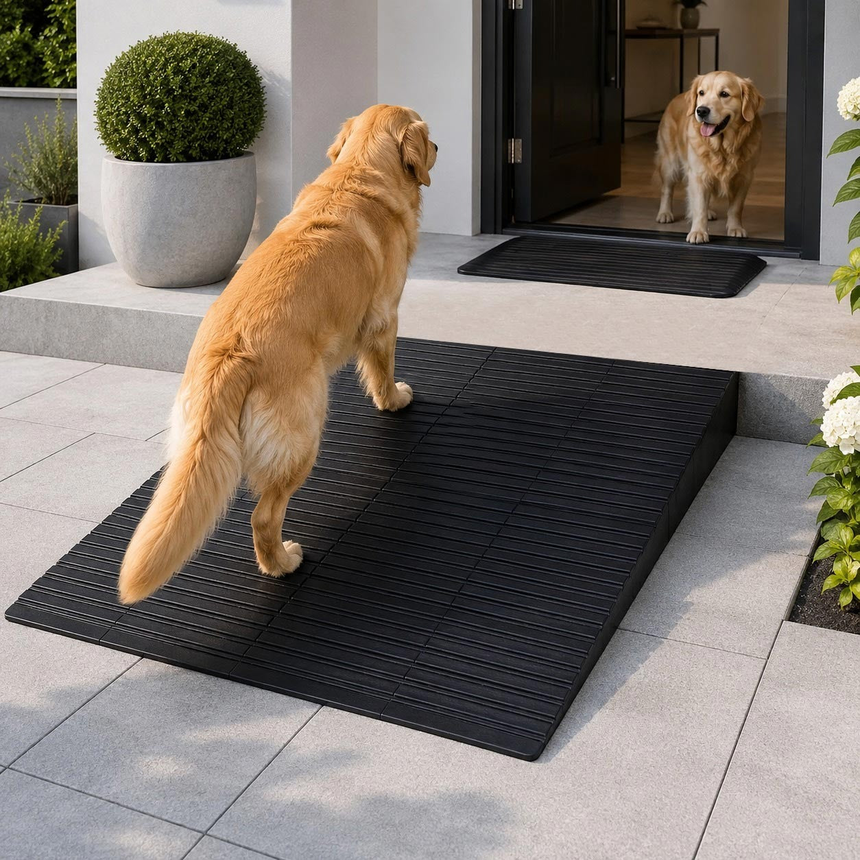 Rubber Pet Ramp – 400mm Wide – 1000kg Capacity – Indoor/Outdoor