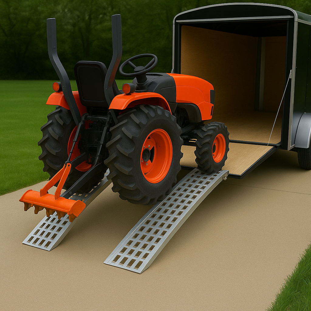 Heavy-Duty Dual-Support Loading Ramp – 2200 mm × 285 mm | Superior Stability for ATVs, Motorcycles & Off-Road Use