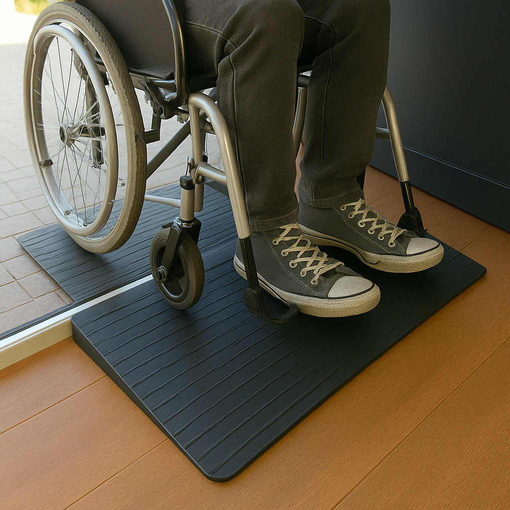Rubber Kerb Ramp – Supports Up to 100mm Height and 1000kg Capacity