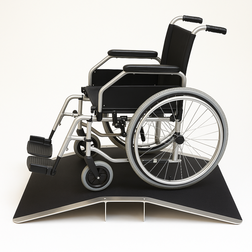 Robust Bridge Threshold Ramp (Up to 75mm) – Ideal for Wheelchairs & Scooters