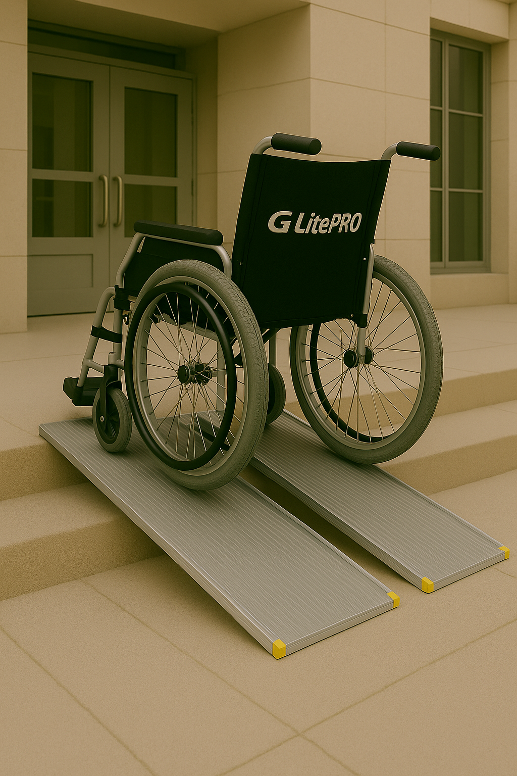 Heavy-Duty Hinged Telescopic Wheelchair Ramp (7 ft – 10 ft) – Extendable, Portable & Store-Friendly Access Solution