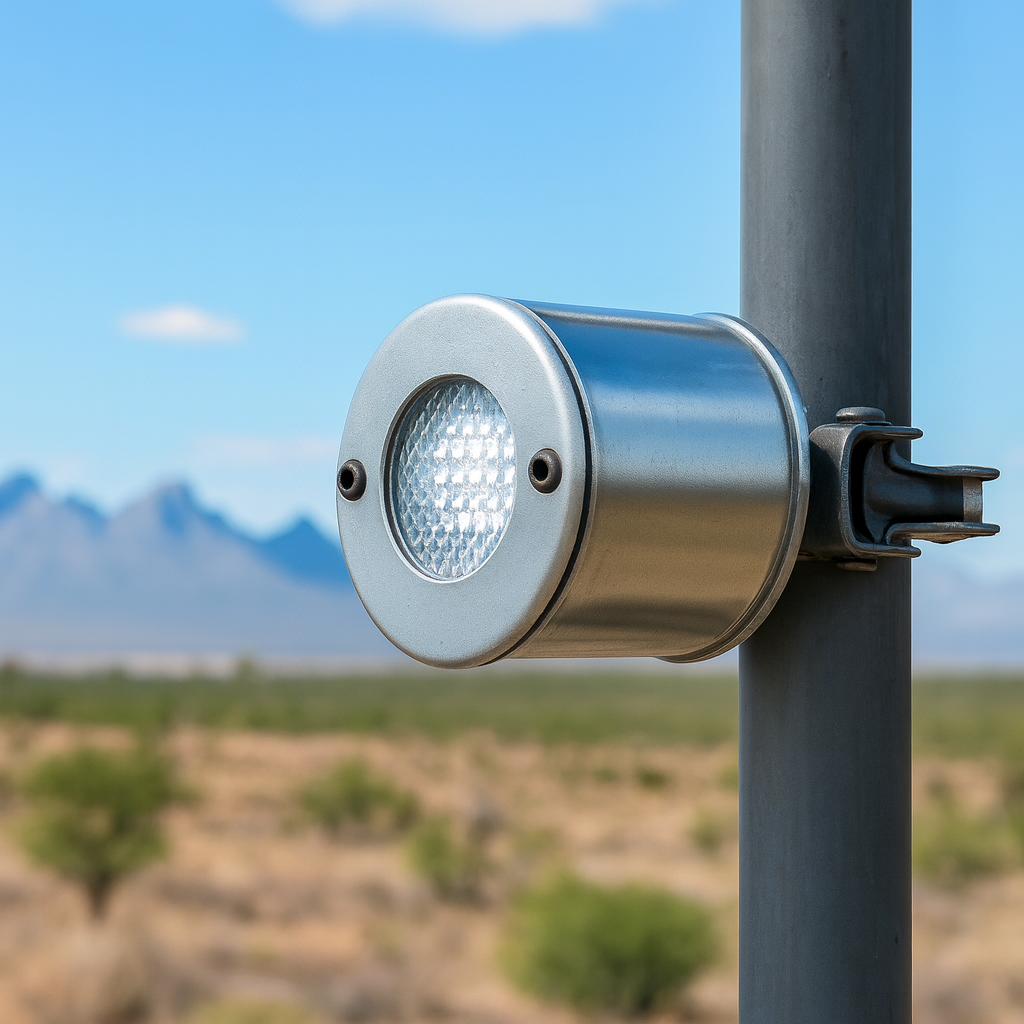 Heavy-Duty Battery-Powered Scaffold Light with Amber Flash – Built for Safety & Visibility