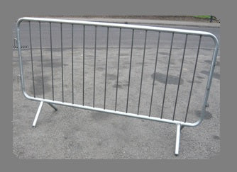 2.3m Galvanized Steel TempPed™ Crowd Control Barrier – Durable, Safe & Easy Link System