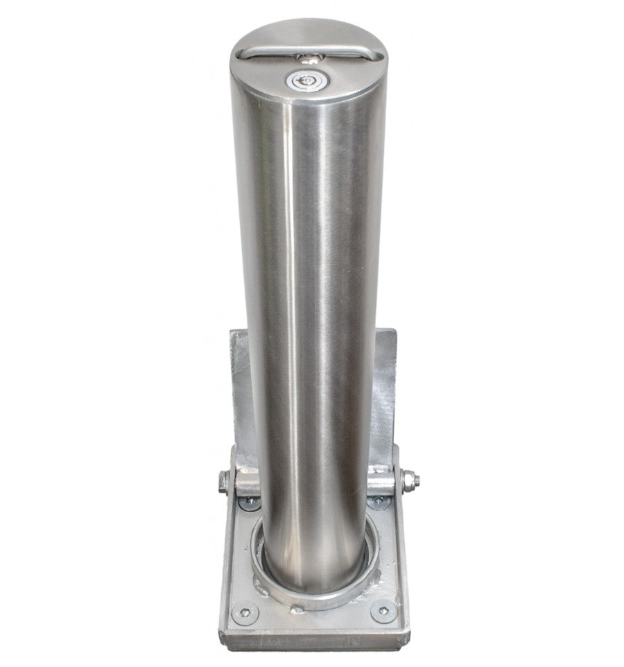 High‑Security Stainless Steel Telescopic Post – Retractable Design with Weather‑Resistant Cap
