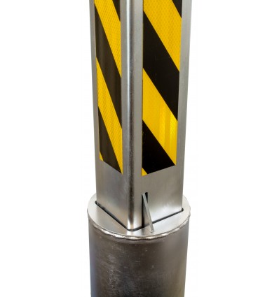 100mm Fully Telescopic Security Bollard with Integrated Lock – Heavy-Duty Retractable Driveway Post