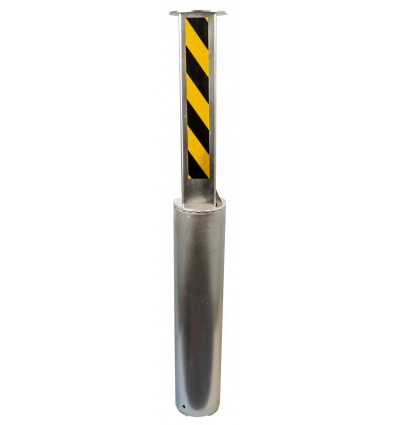 100mm Fully Telescopic Security Bollard with Integrated Lock – Heavy-Duty Retractable Driveway Post