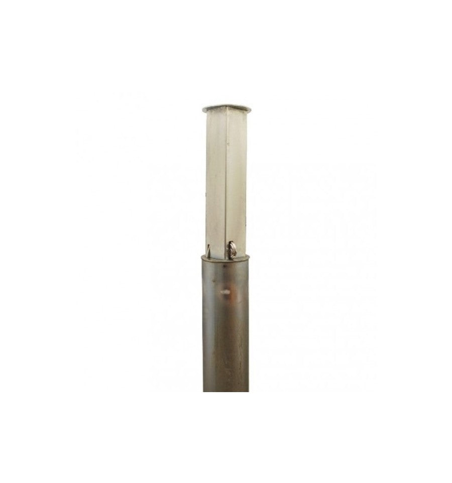100mm Telescopic Galvanised Security Post – Heavy Duty Driveway Bollard with Anti-Theft Lock