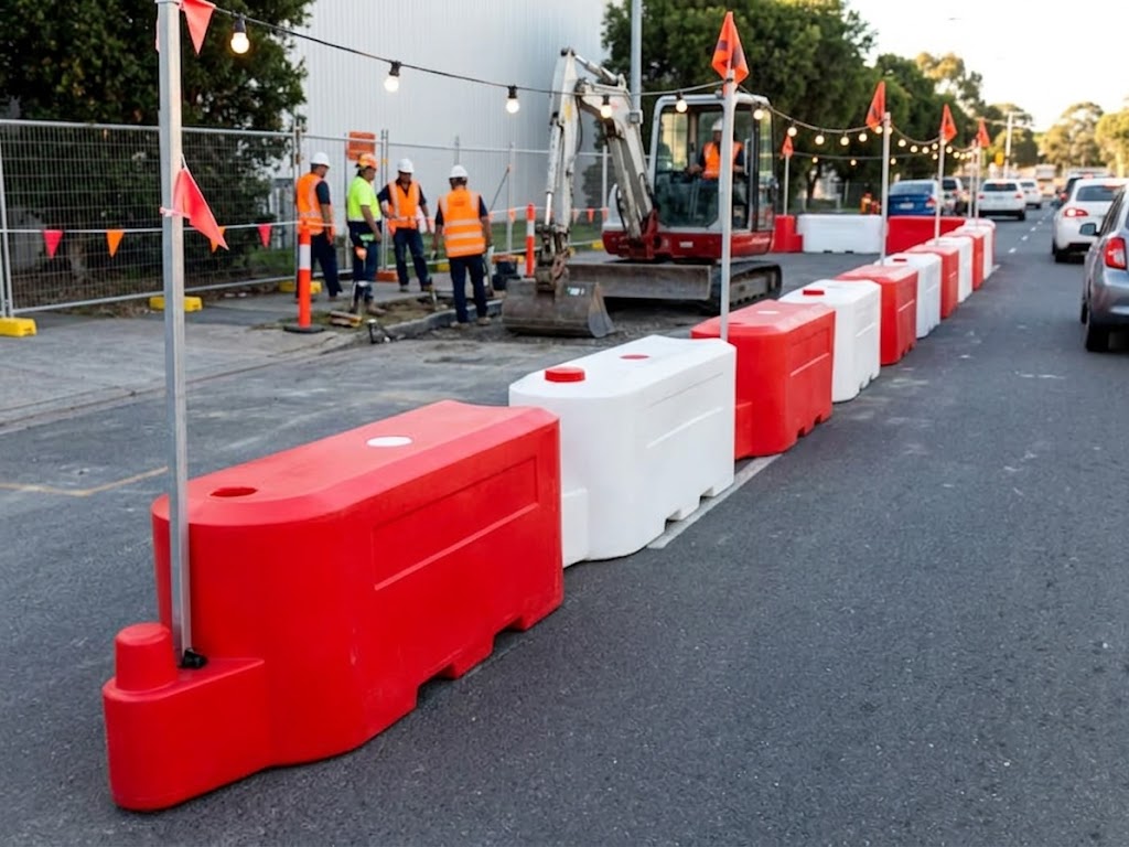 Premium Water Filled Track - Heavy Duty Road and Site Safety Barrier for Maximum Durability