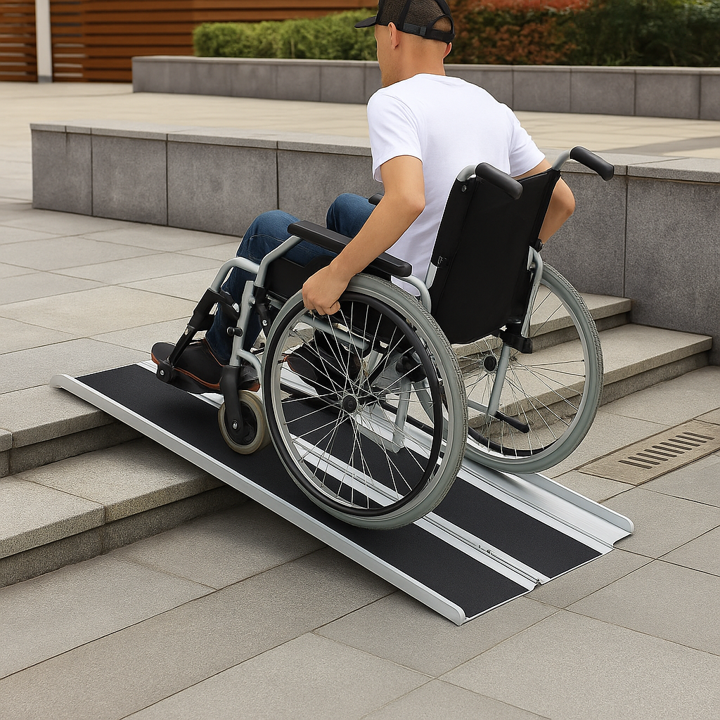 Telescopic Folding Wheelchair Ramp (4 ft – 7 ft) 3