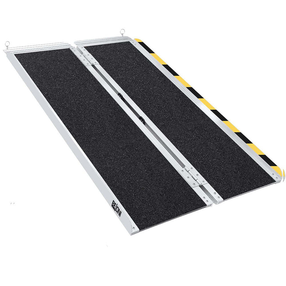 Heavy-Duty Portable Multi-Fold Wheelchair Ramp 4-10 ft | Supports High Weights, Easy Carry & Store