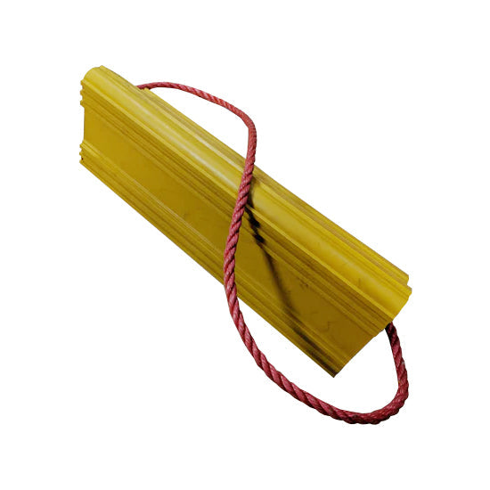 Heavy-Duty SBR Rubber Aircraft Wheel Chock – Oil & Weather Resistant with Rope Handle