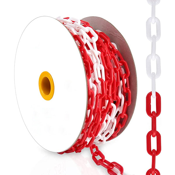 Antique White 50m Plastic Barrier Chain Roll
