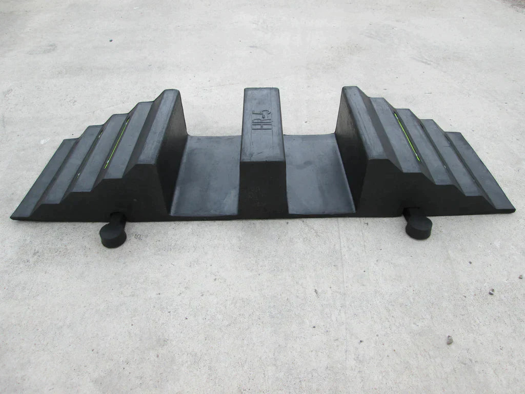 Light Gray Hose Protection Ramp For HGVs