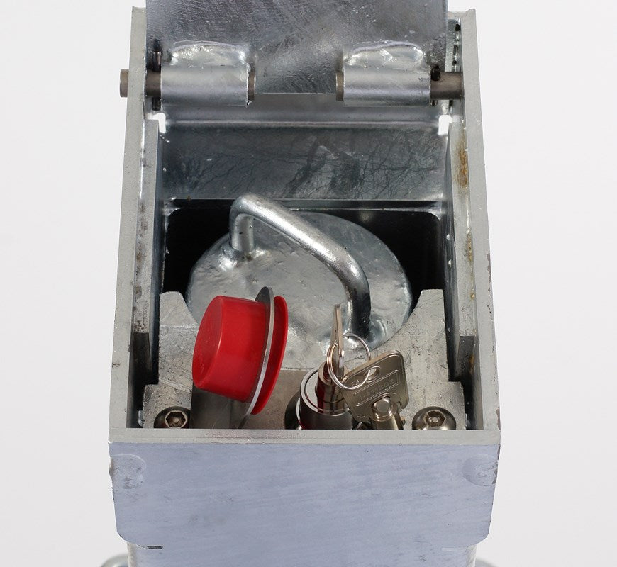 Light Gray 900mm Retractable Post With Lift Assist