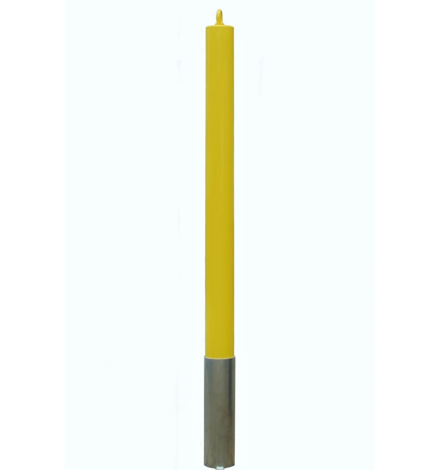 Mint Cream 76mm Removable Yellow Security Post & Chain Eyelet