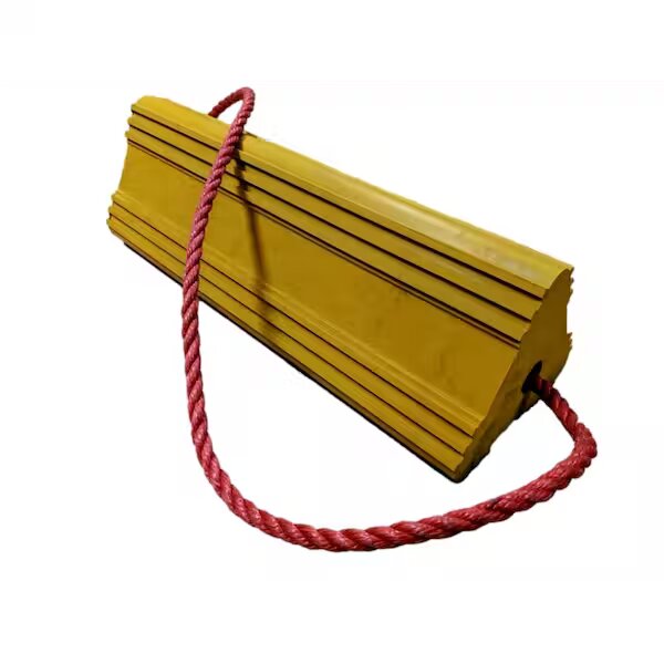 Dark Goldenrod SBR Rubber Aircraft Wheel Chock