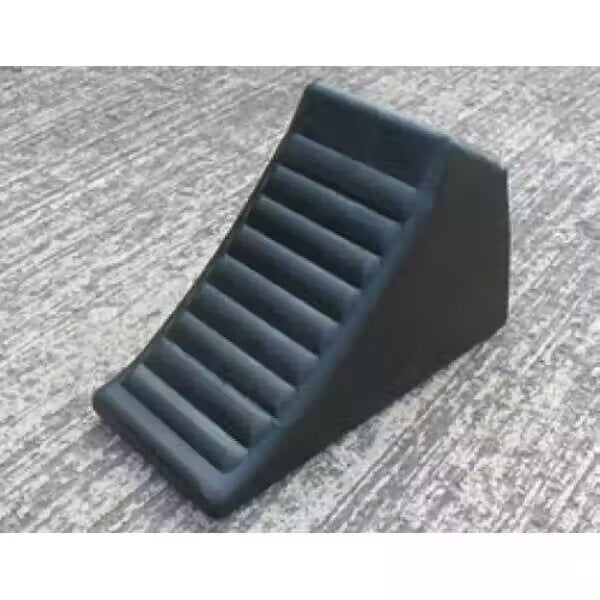 Gray Industrial Rubber Wheel Chock