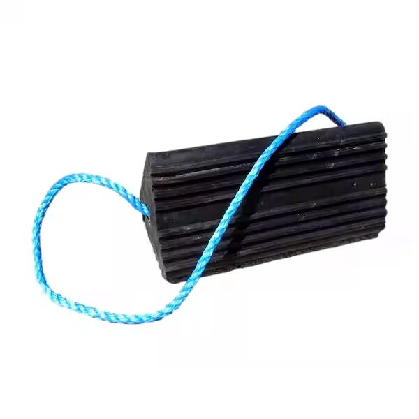 Black Rubber Stop Aircraft Wheel Chock