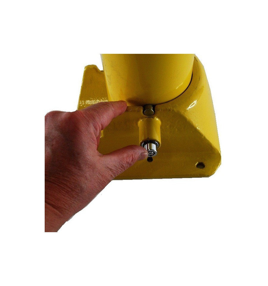 Saddle Brown Heavy Duty Fold Down Security Post & Chain Kit