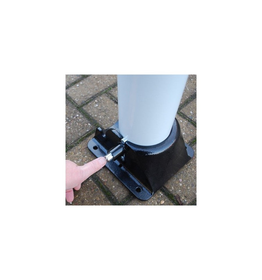 2 x Heavy Duty Fold Down Security Posts & Chain Kit