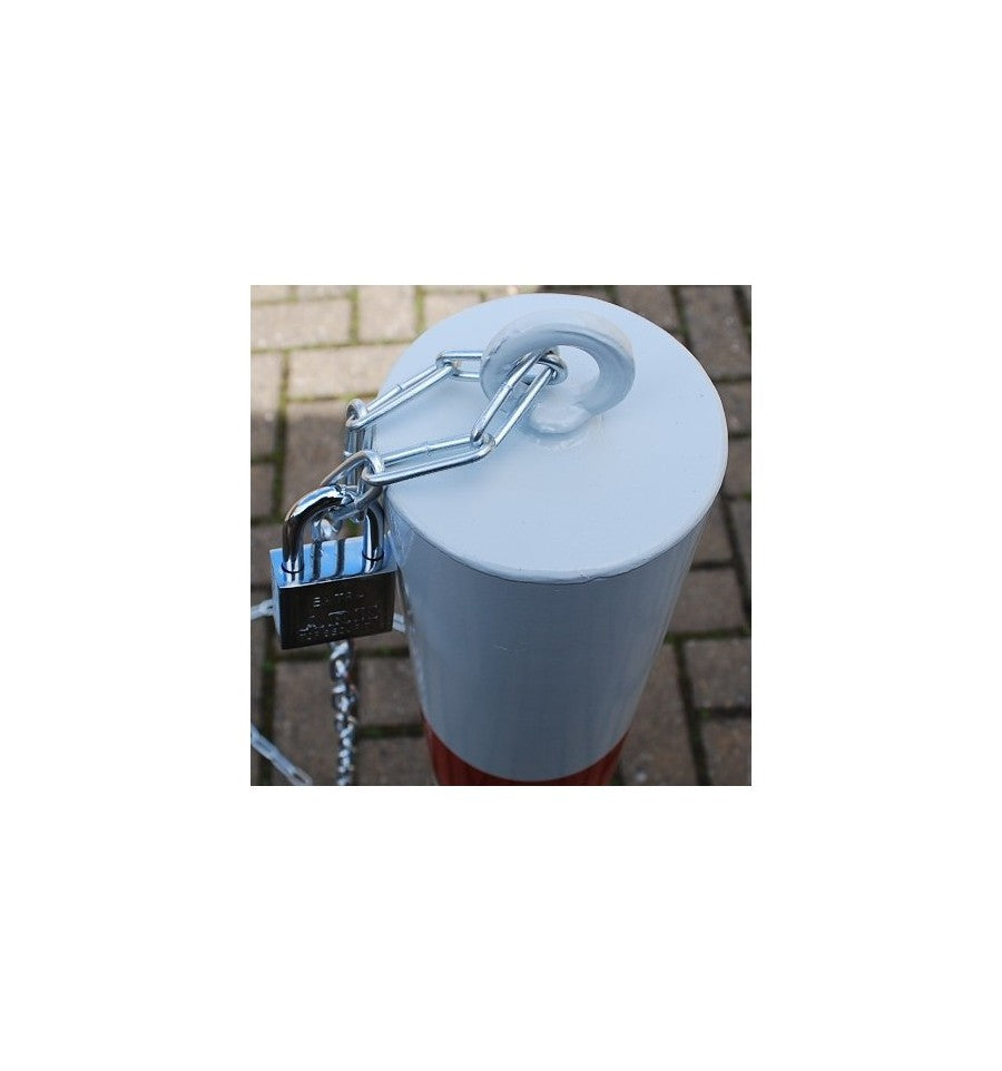 2 x Heavy Duty Fold Down Security Posts & Chain Kit