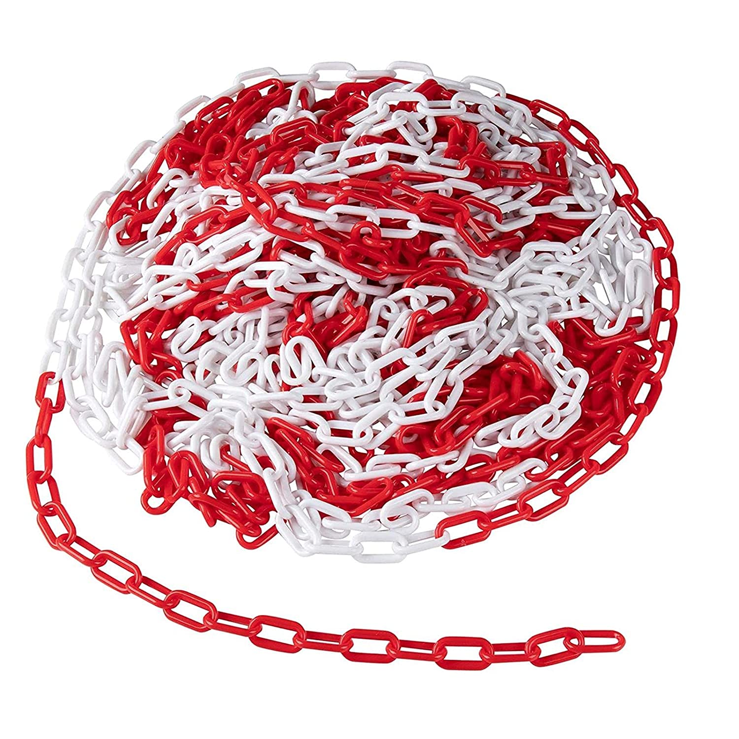 Light Gray 50m Plastic Barrier Chain Roll