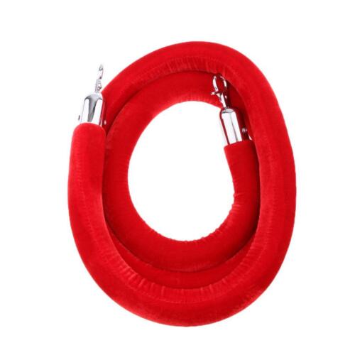 Firebrick Queue Control Velvet Rope Barrier