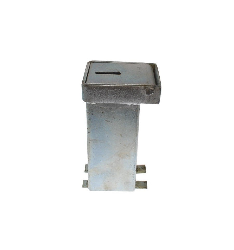 Light Slate Gray Heavy Duty Blue Removable Security Security Post & 2 x Ground Bases