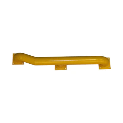Galvanized Steel Bolt-Down Wheel Guide (Pair) • High‑Visibility Yellow • Heavy‑Duty (2040 × 405 × 365 mm)