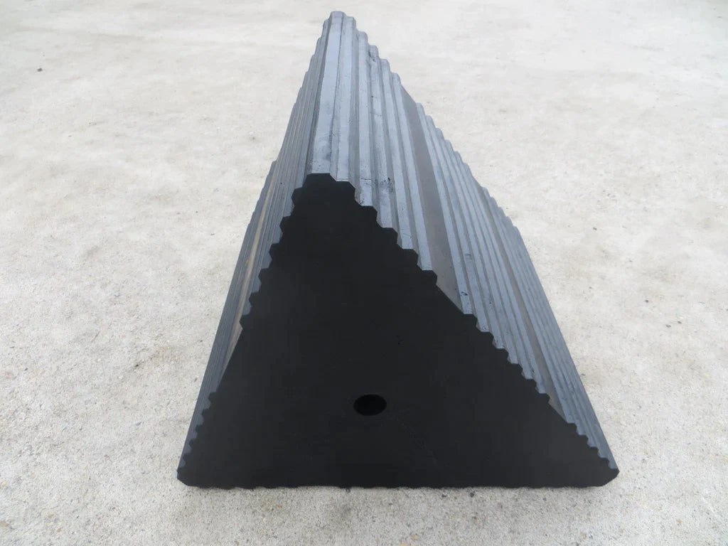 Heavy-Duty Rubber Wheel Chock for Trucks – Industrial Grade | Slip-Resistant, Durable Tyre Stopper for HGV, Lorry & Trailer Safety