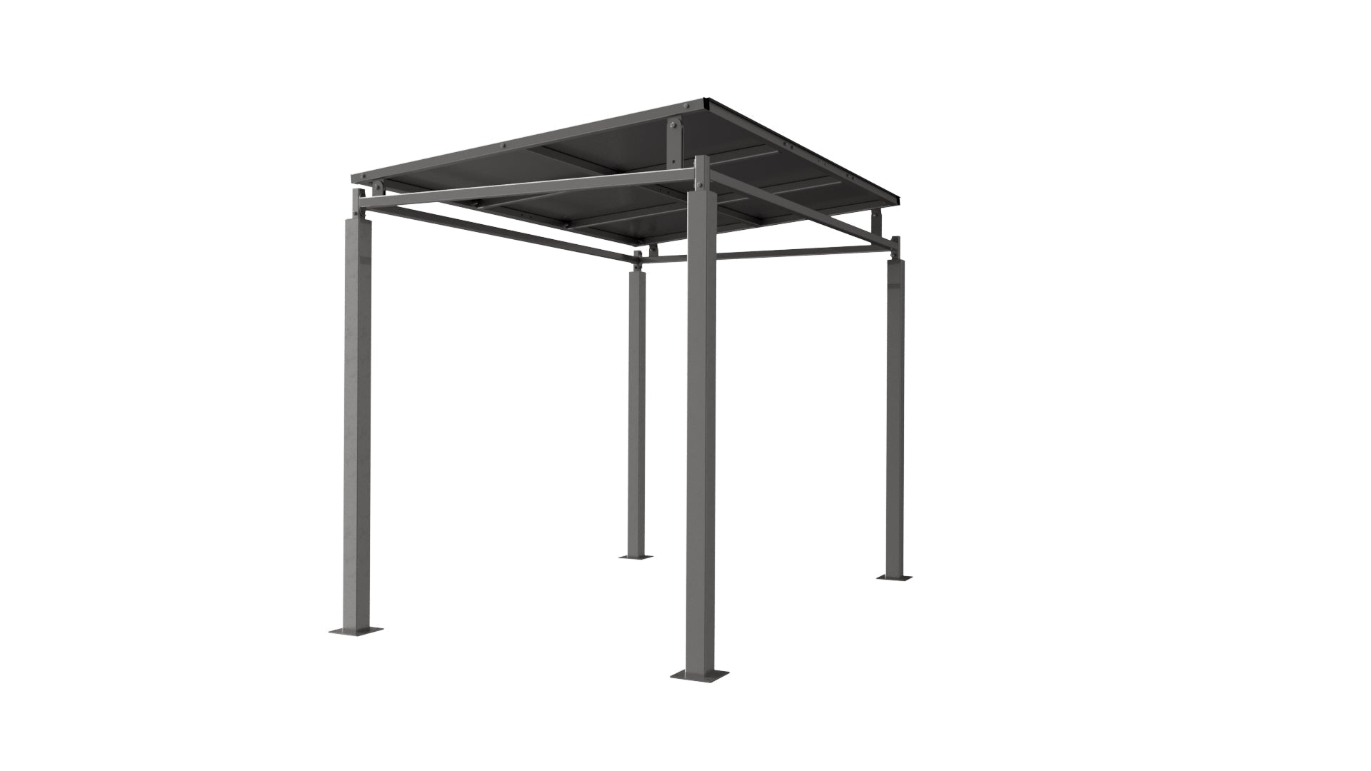 Bedford Open-Sided Cycle & Smoking Shelter – Galvanised Steel Frame with Modular Extension Options (1m–5m)