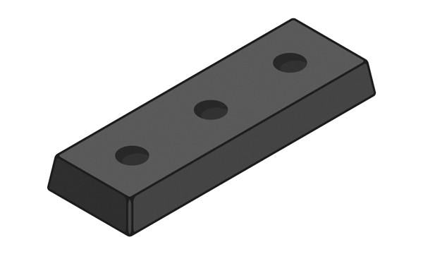 Dark Slate Gray 750mm Rubber Dock Bumper