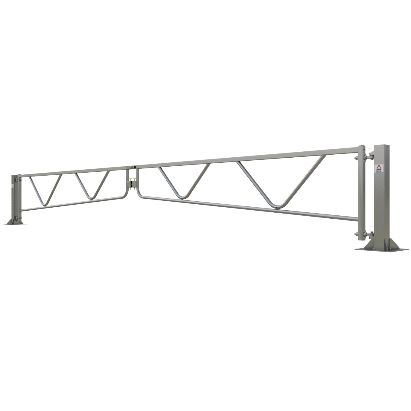 Heavy-Duty Double Swing Security Gate – Manual, 6m–14m, Galvanised or Colour Finish, for Industrial & Commercial Access Control