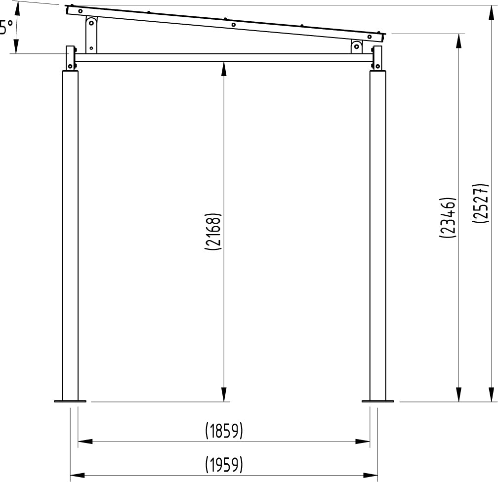 Bedford Multi-Purpose Outdoor Shelter – Galvanised Steel Frame with PETG Roof