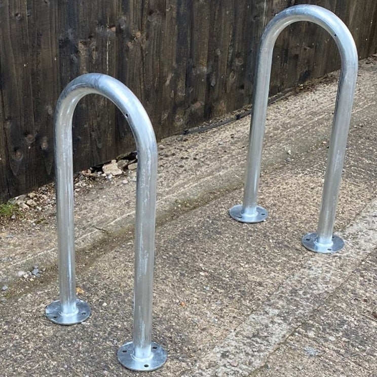 Eco SteelShef Cycle Stand – 48mm Dia | Heavy-Duty Bike Rack for 2 Bicycles | Galvanised or Stainless Steel | Surface or In-Ground Mount
