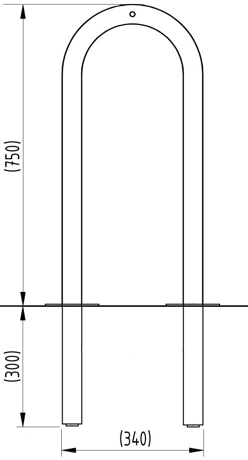 Eco SteelShef Cycle Stand – 48mm Dia | Heavy-Duty Bike Rack for 2 Bicycles | Galvanised or Stainless Steel | Surface or In-Ground Mount